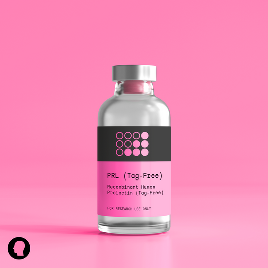 Future Fields Recombinant Human Prolactin (Tag-Free), pink bottle graphic